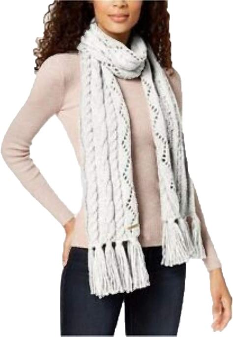 michael kors pointelle cable knit gloves|Amazon.com: Michael Kors Gloves And Scarf Set.